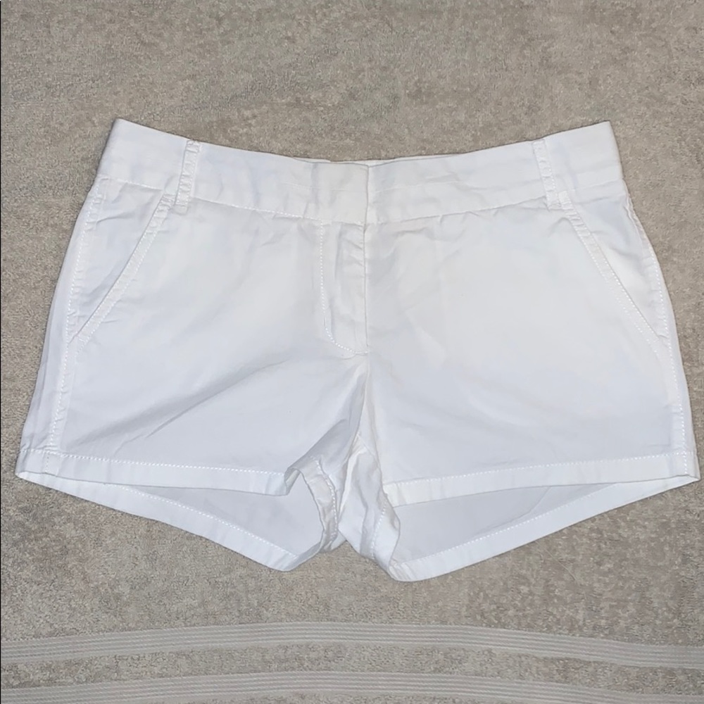 J. Crew Chino Broken-In White Shorts Size 4